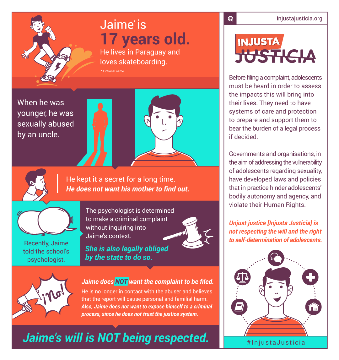 Infographic about Jaime's case, which is explained below. Full description available for download.